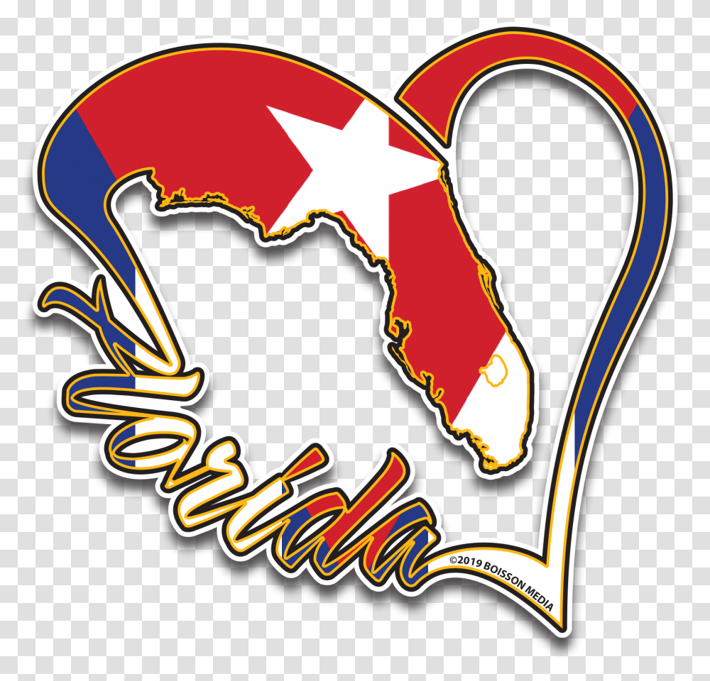 Love Florida Cuba Florida Love, Hand, Symbol, Emblem, Text Transparent Png
