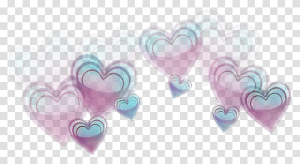 Love Flowercrown Heart Galaxy Emoji Blue Heart Emoji Crown Transparent Png