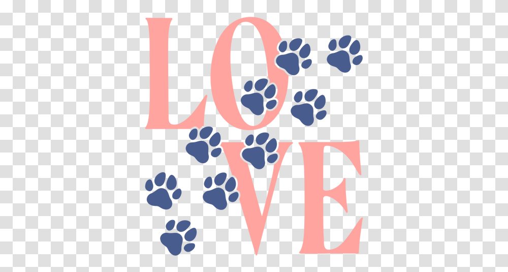 Love Footprints Paws Lettering & Svg Love Sculpture, Label, Text, Graphics, Art Transparent Png