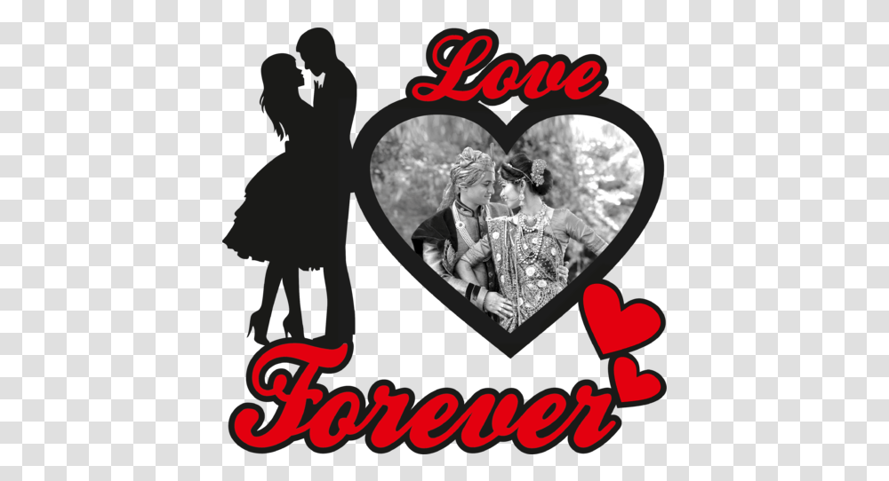 Love Forever Frame Love Forever Text Hd, Person, Poster, Advertisement, Flyer Transparent Png