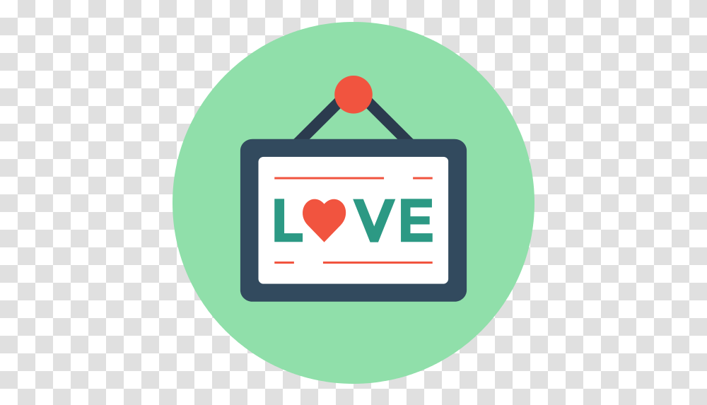 Love Frame Icon Sign, Label, Text, First Aid, Electronics Transparent Png