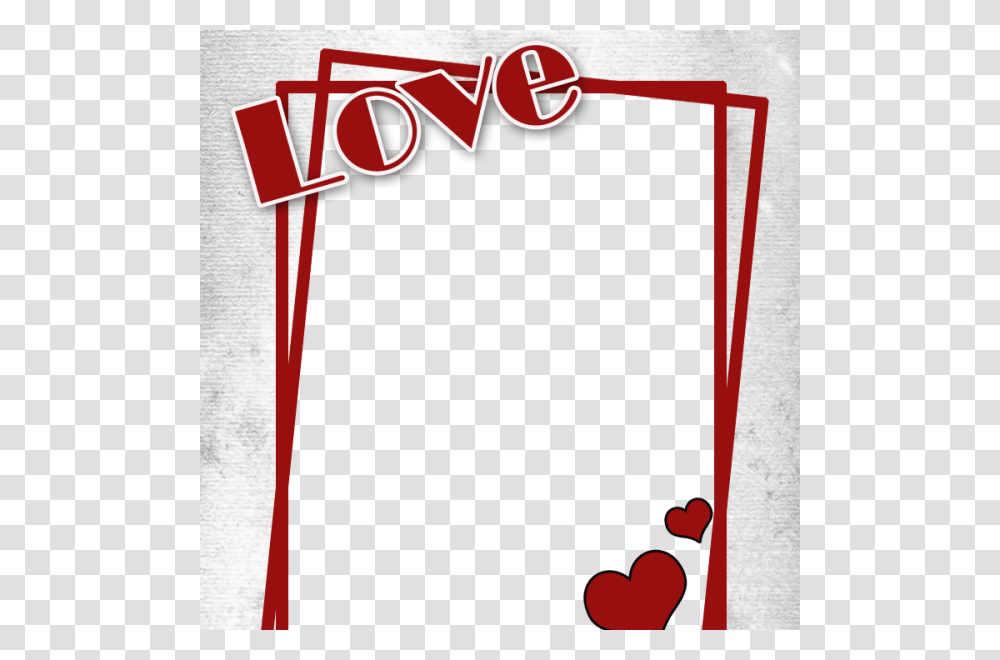 Love Frame With Heart, Blackboard, Label Transparent Png