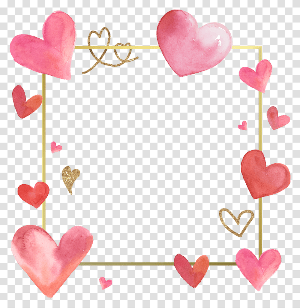 Love Frames Frame Borders Border Hearts Heart, Flower, Plant, Blossom Transparent Png