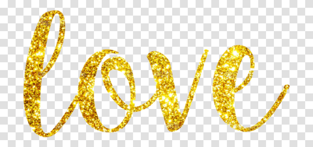 Love Gold Quote Love In Gold, Alphabet, Number Transparent Png