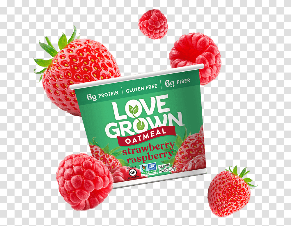 Love Grown Home Love Grown Superfood, Raspberry, Fruit, Plant, Strawberry Transparent Png
