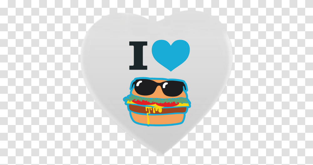 Love Hamburger Custom Heart Shaped Magnet With Photo Heart, Sunglasses, Accessories, Accessory, Text Transparent Png
