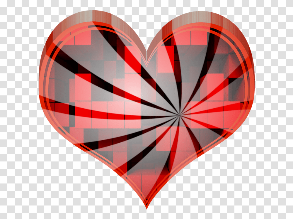 Love Heart 3d Red, Balloon, Kite Transparent Png