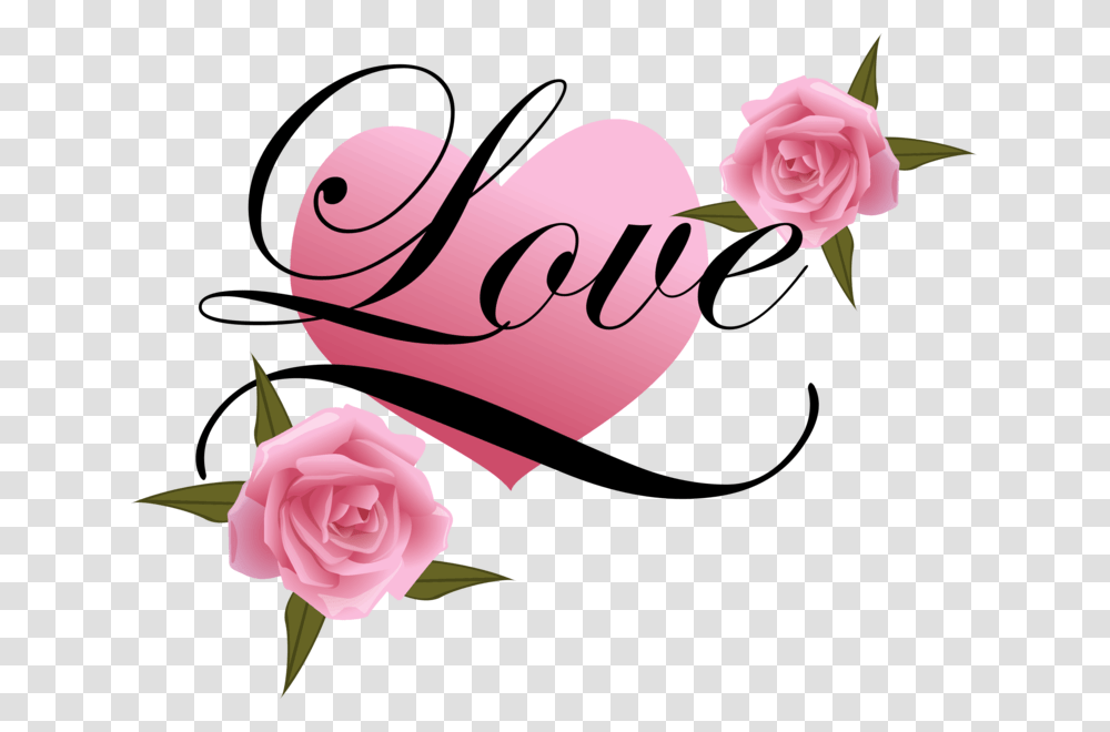 Love Heart And Roses, Flower, Plant, Blossom, Petal Transparent Png