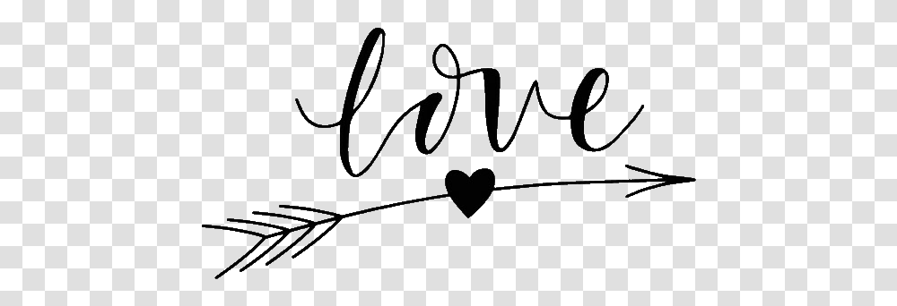 Love Heart Arrow Dark Black Picsart Becreative, Handwriting, Accessories Transparent Png