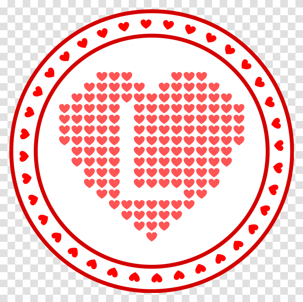 Love Heart Circle Vector Svg Zig Zag Circle, Rug, Label, Text, Symbol Transparent Png