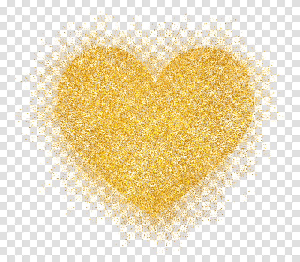 Love Heart Gold Colorsplash Glitter Gold Glitter Heart, Ornament, Pattern, Light, Fractal Transparent Png