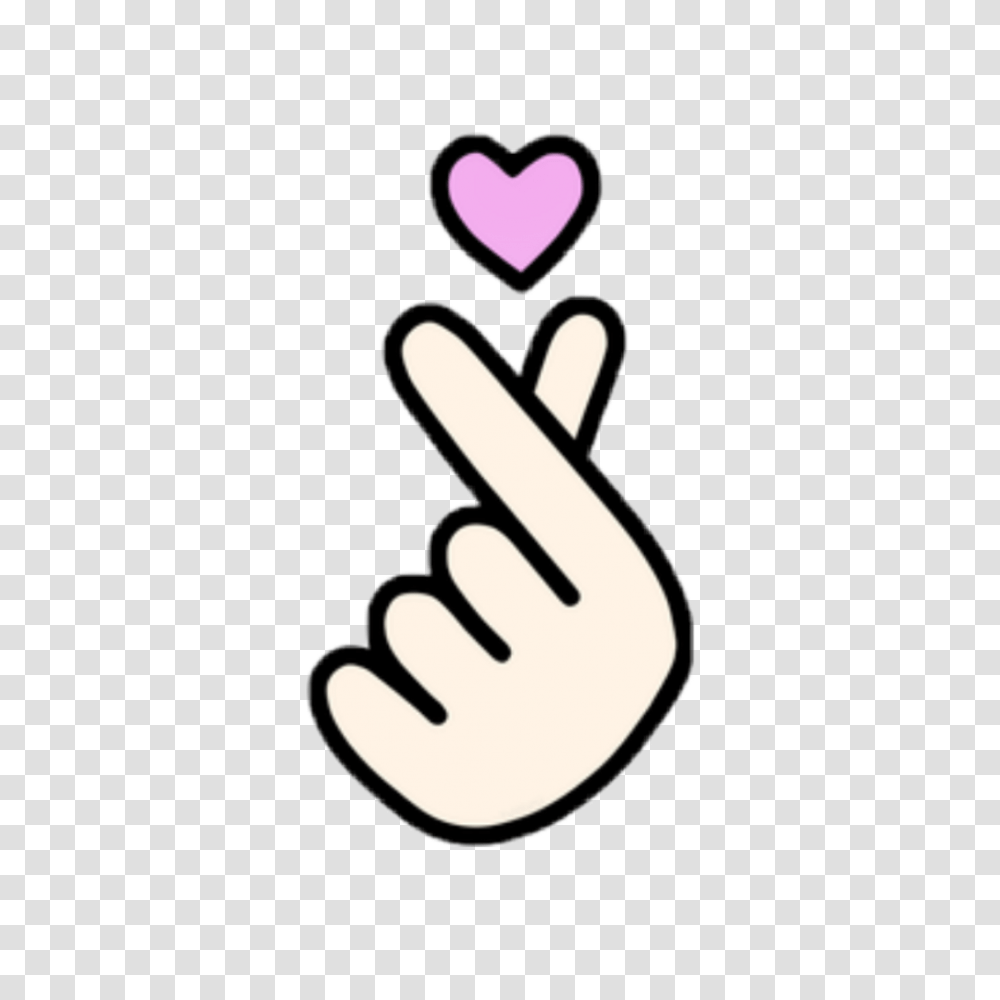Love Heart Hand Saranghaeyo Pink Tumblr Korean Heart Sign, Dynamite, Bomb, Weapon, Weaponry Transparent Png