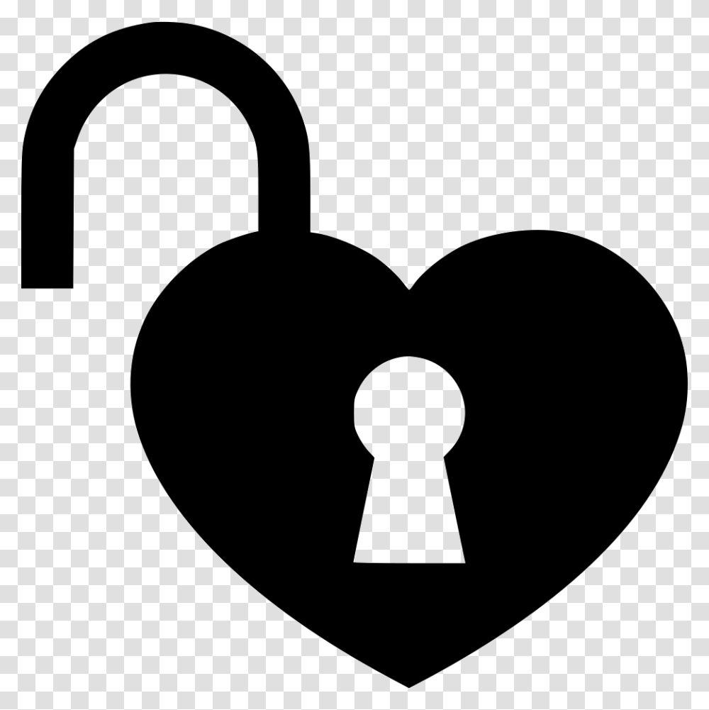 Love Heart Pad Uned Open Comments, Lock, Security, Lamp Transparent Png