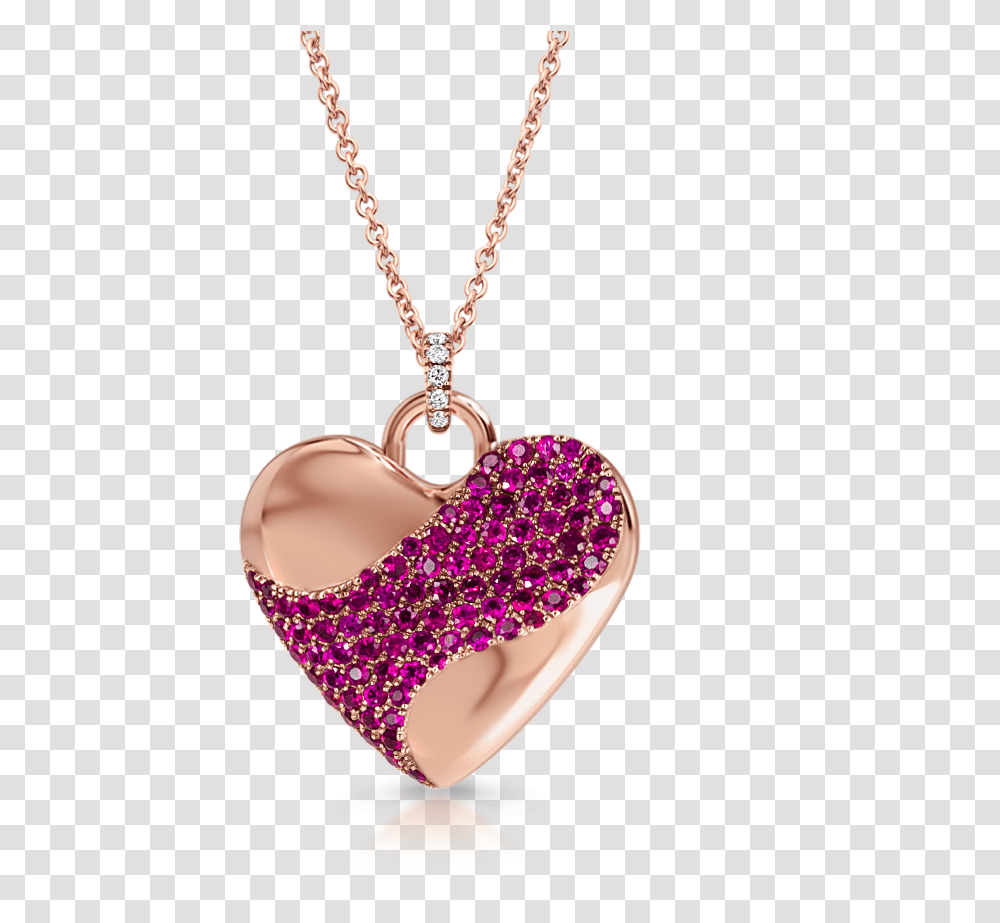 Love Heart Pendant With Rubies Locket, Necklace, Jewelry, Accessories, Accessory Transparent Png