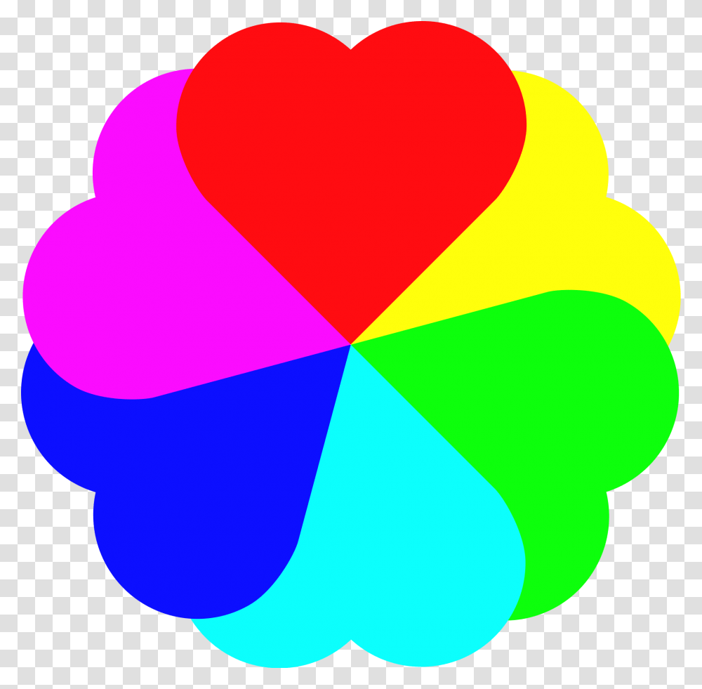 Love Heart Rainbow Transparent Png