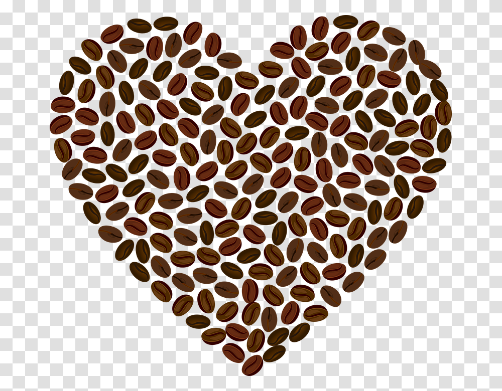 Love Heart Romance Passion Valentine Coffee Bean Coffee Beans Clip Art, Plant, Vegetable, Food, Produce Transparent Png