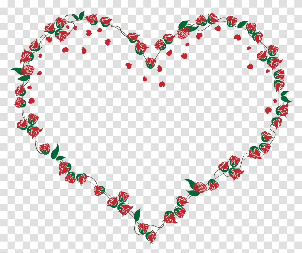 Love Heart Rose Petal Romantic Frame Colorful Heart, Flower, Plant, Blossom, Paper Transparent Png