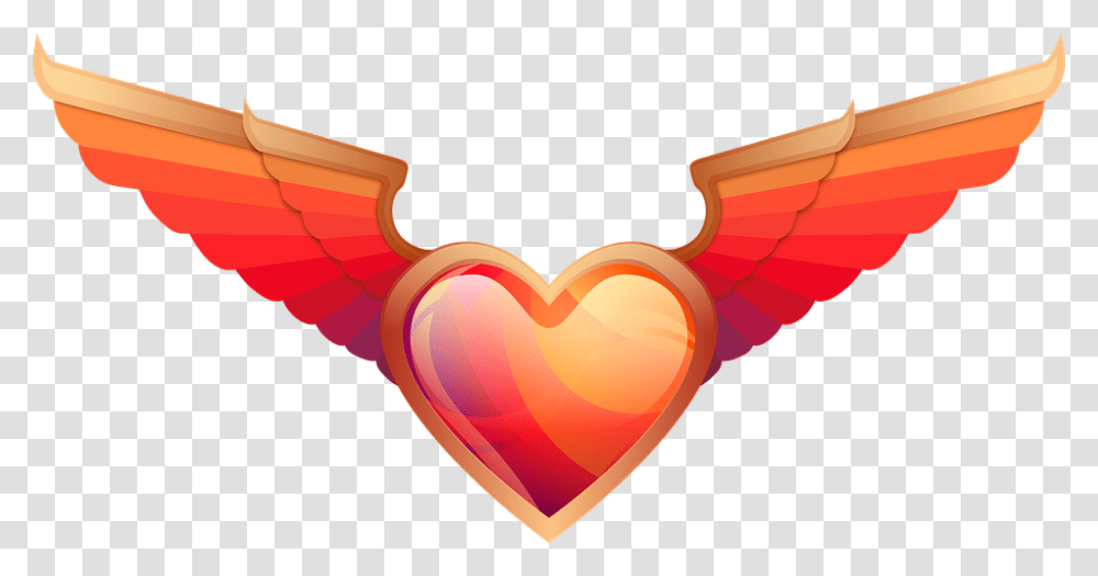 Love Heart Wings Valentine Day Com Asas, Dynamite, Bomb, Weapon, Weaponry Transparent Png