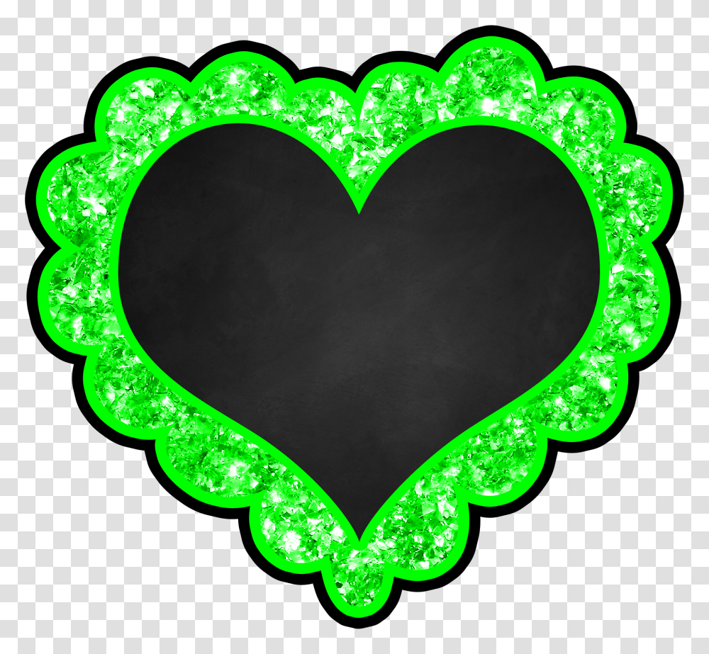 Love Hearts Heart Attack, Pattern, Green Transparent Png