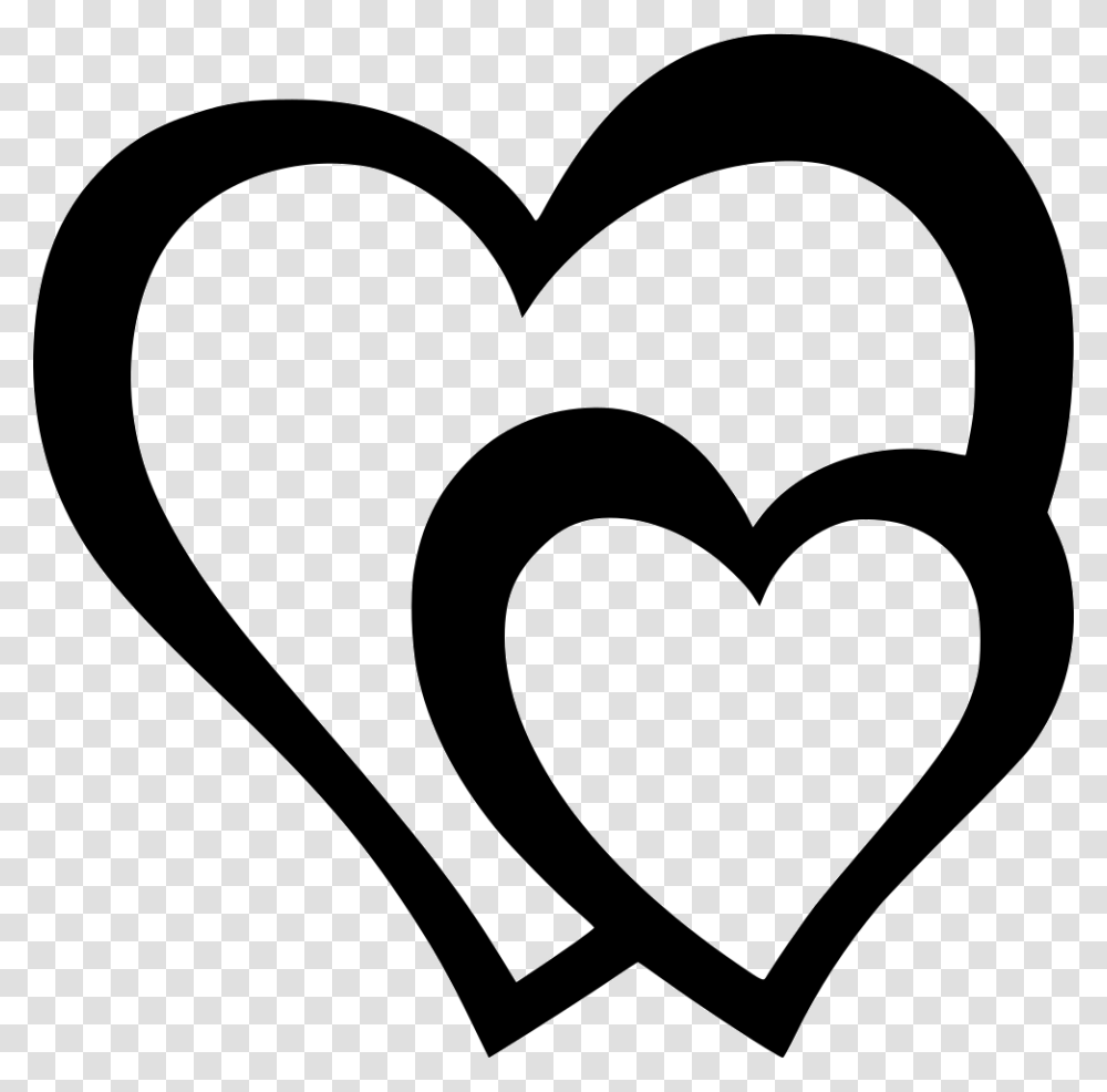 Love Hearts Love Icon Transparan, Stencil, Mustache Transparent Png