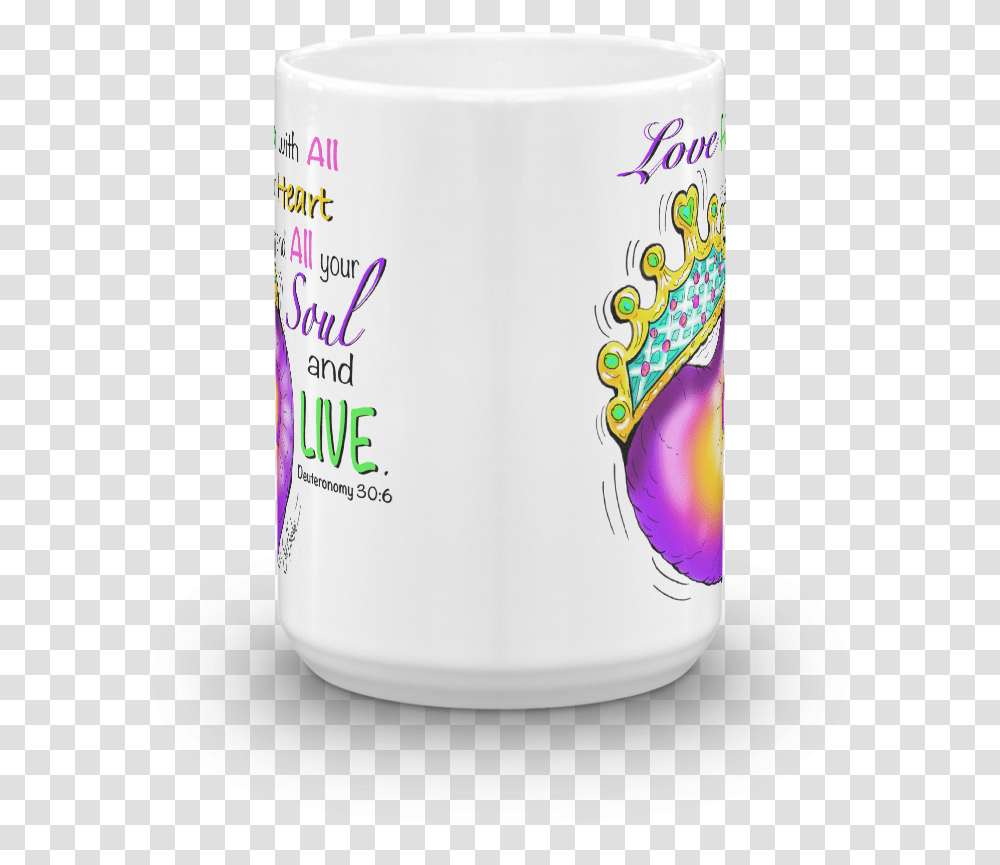 Love Him With All Your Heart Coffee Cup, Milk, Beverage, Drink, Tin Transparent Png