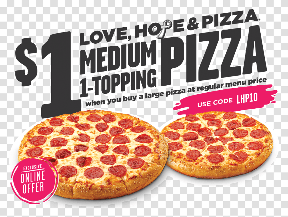 Love Hope Amp Pizza 1 Medium 1 Topping With Purchase Pepperoni, Food, Grapefruit, Citrus Fruit Transparent Png