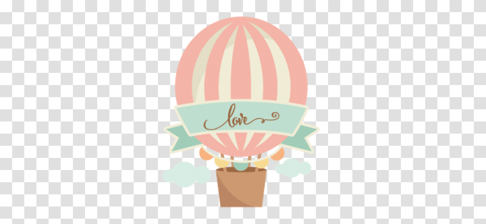 Love Hot Air Balloon Stickpng Cute Hot Air Balloon Cartoon, Food, Egg, Dessert, Cream Transparent Png