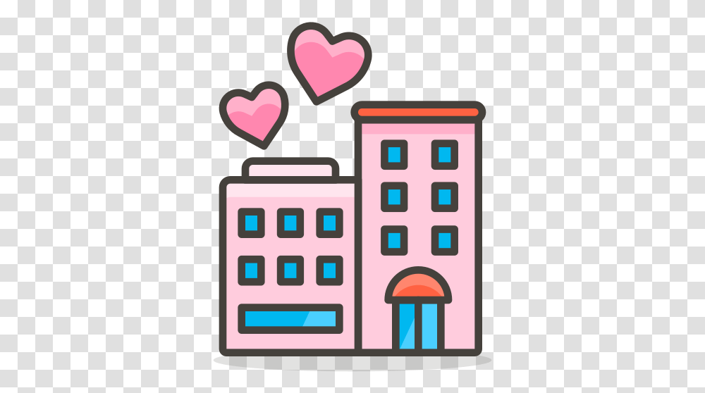Love Hotel Free Icon Of 780 Vetor Icon Hotel, Urban, Pac Man, Heart Transparent Png