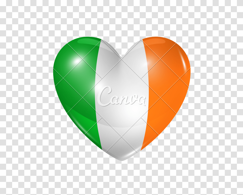 Love Ireland Heart Flag Icon, Balloon Transparent Png