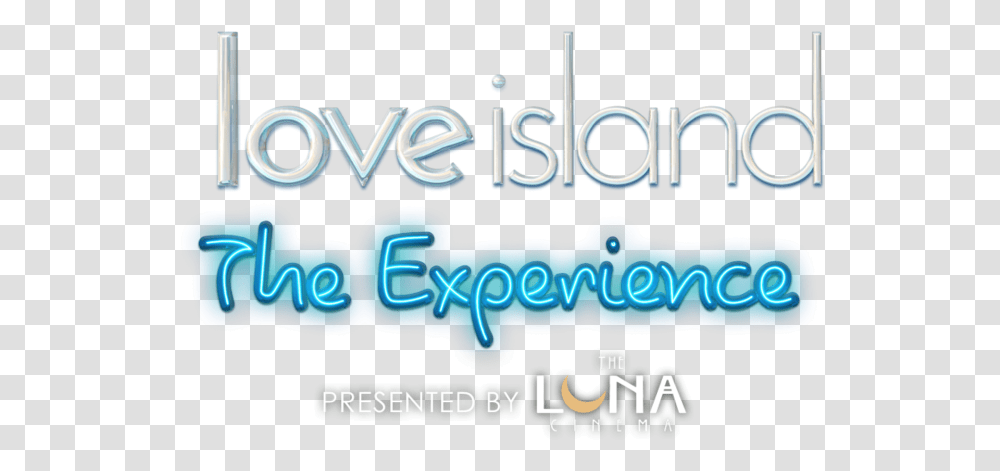 Love Island The Experience, Text, Alphabet, Light, Word Transparent Png