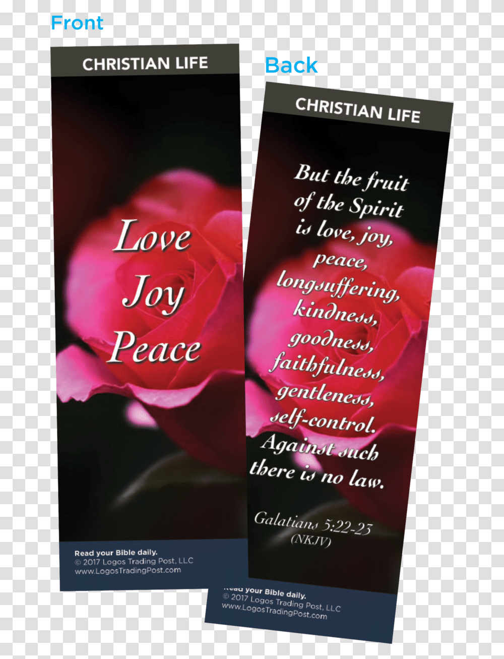 Love Joy Peace Bookmarks Pack Of 25 Logos, Word, Petal, Flower, Plant Transparent Png