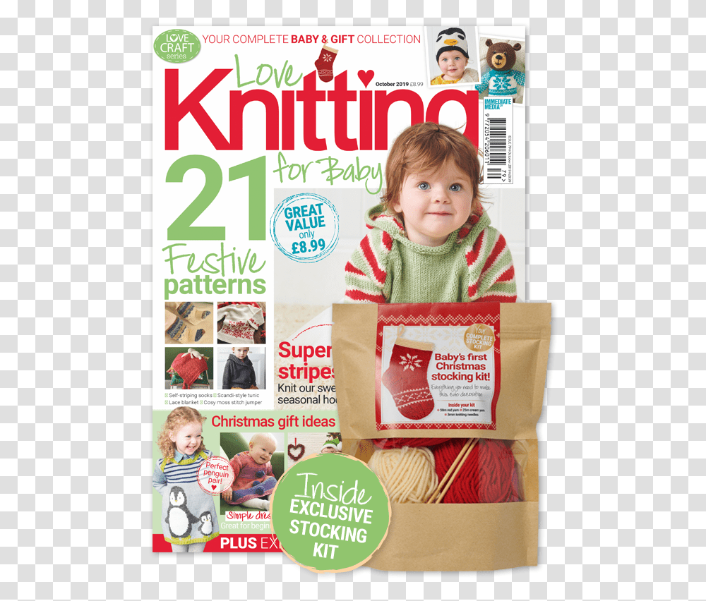Love Knitting For Baby Magazine October 2019, Person, Human, Tabloid, Advertisement Transparent Png