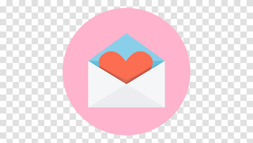 Love Letter Heart Pink Red Free Iconos De Messenger Rosado, Envelope, Mail, Rug Transparent Png