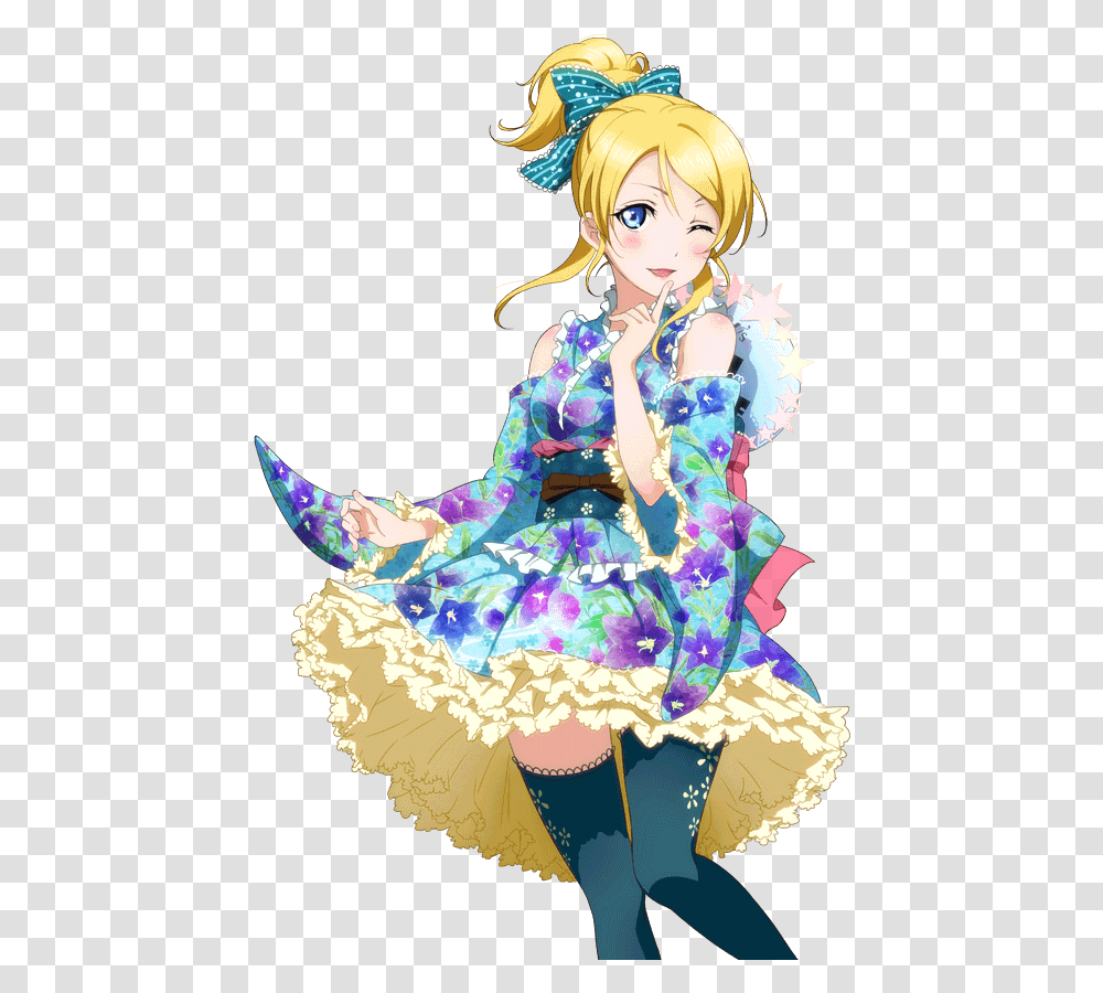 Love Live Eli Yukata Ayase, Dance Pose, Leisure Activities, Person, Human Transparent Png