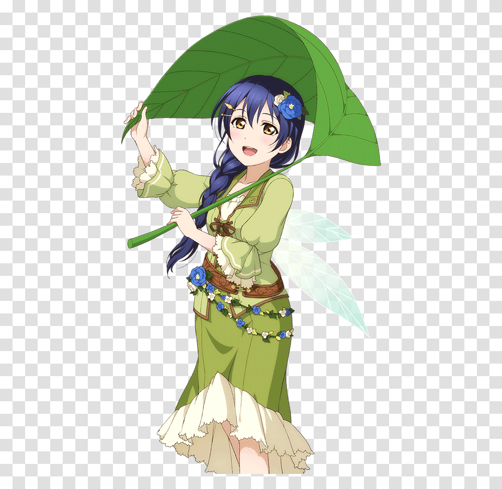Love Live Girls Badges Green Wings Fairy Pin Bag Love Live Girls No Background, Person, Costume, Sport, Book Transparent Png