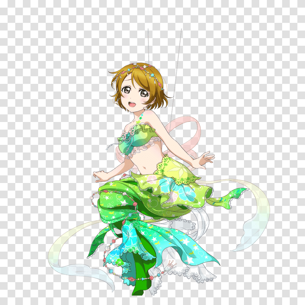 Love Live Hanayo Mermaid Image With Love Live Mermaid, Leisure Activities, Person, Dance Pose, Graphics Transparent Png