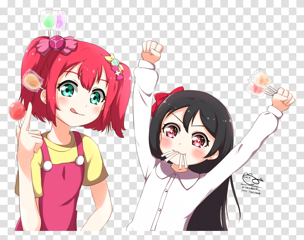Love Live Image 2477839 Zerochan Anime Image Board Ruby And Nico, Comics, Book, Manga, Person Transparent Png