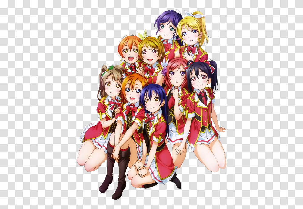 Love Live Muse 1 Image Muse Love Live Girls, Manga, Comics, Book, Person Transparent Png
