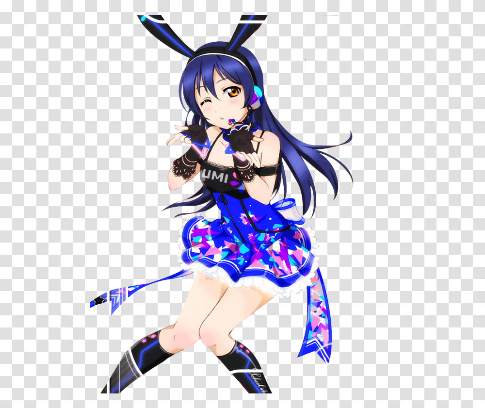 Love Live School Idol Project Love Live Umi Cyber, Leisure Activities, Person, Human, Comics Transparent Png