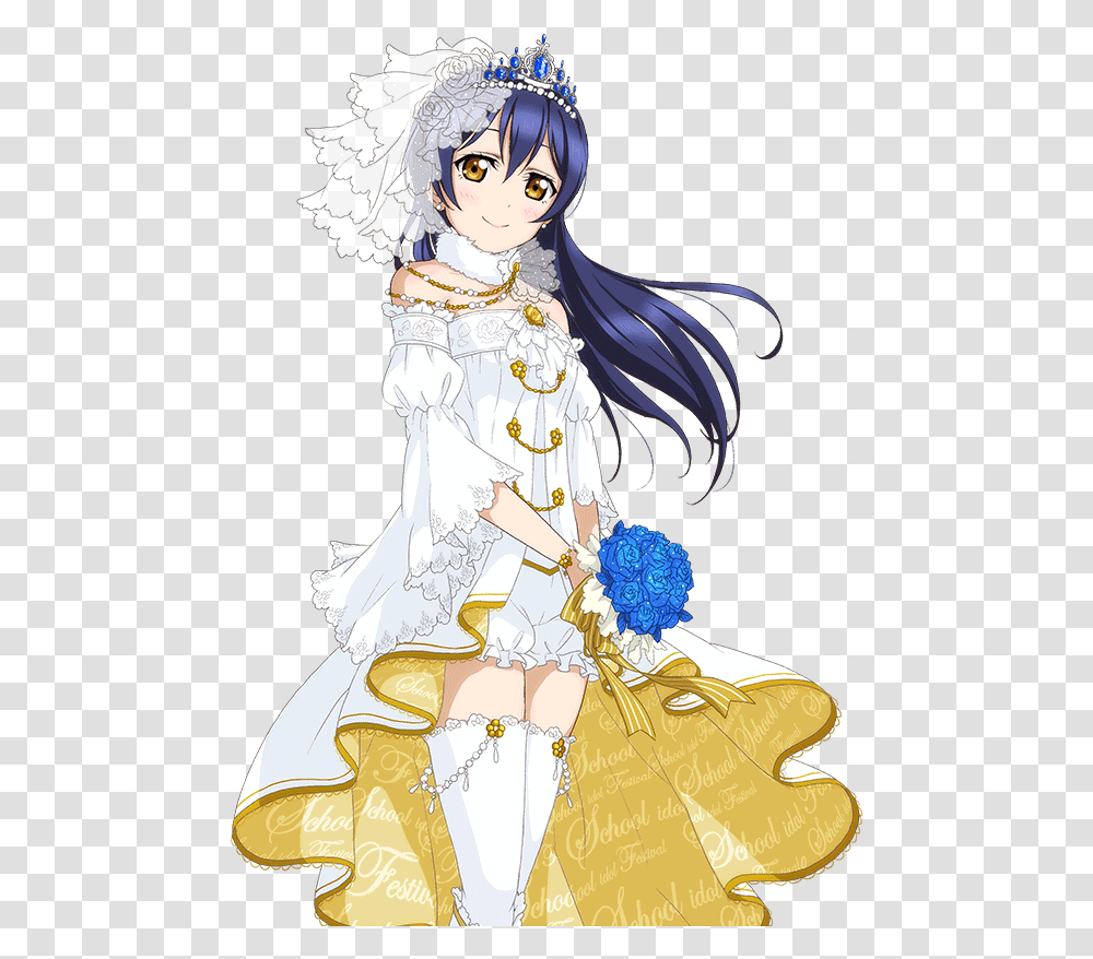 Love Live Sonoda Umi Cards Download Love Live Umi Wedding Dress, Leisure Activities, Person, Human Transparent Png