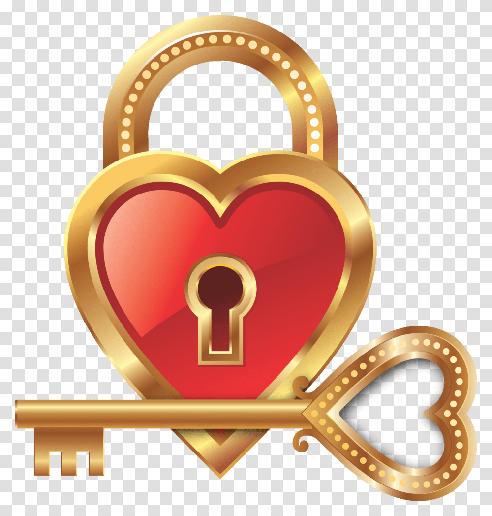 Love Lock Key Heart Clip Art Heart Lock And Key Emoji Heart Padlock And Key, Security, Combination Lock Transparent Png