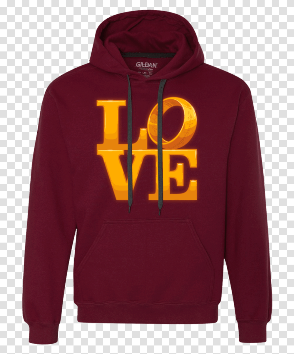 Love Lotr Ring Premium Fleece Hoodie Hoodie, Apparel, Sweatshirt, Sweater Transparent Png