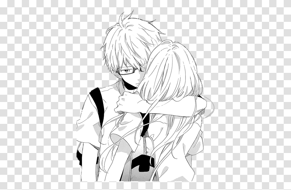 Love Loveanime Manga Anime Couple Relationship Drawing Cute Couple, Comics, Book, Person, Human Transparent Png