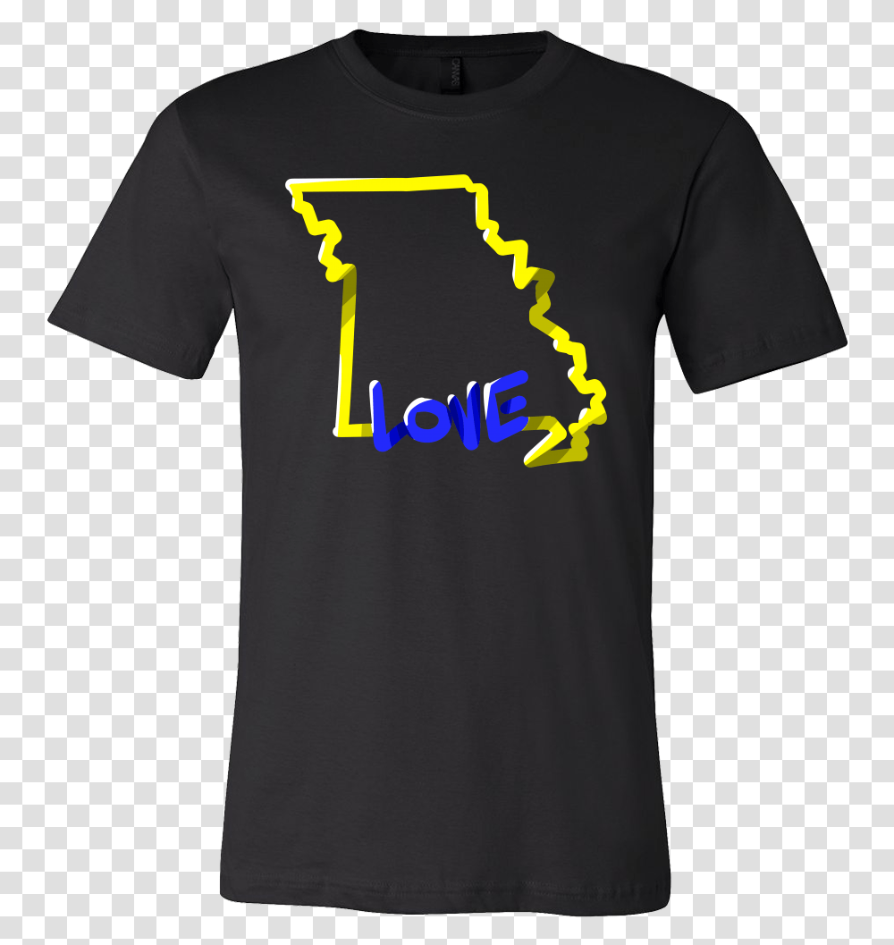 Love Missouri State Flag Map Outline Souvenir Gift T Shirt, Apparel, T-Shirt Transparent Png