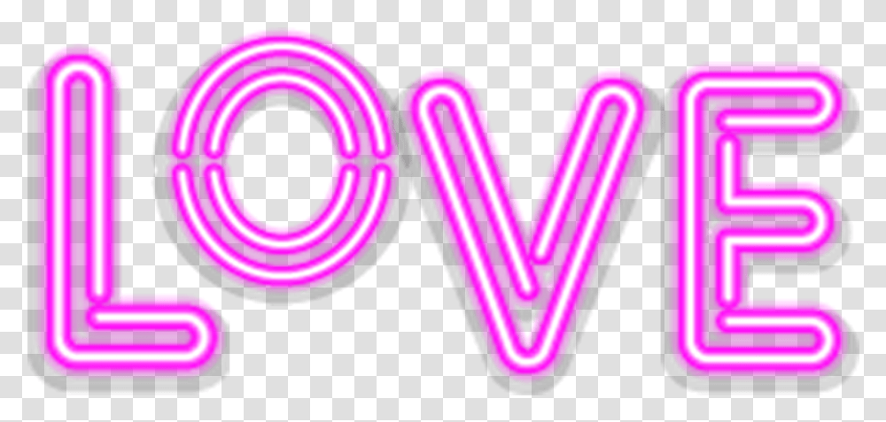 Love Neon Circle, Light, Heart Transparent Png