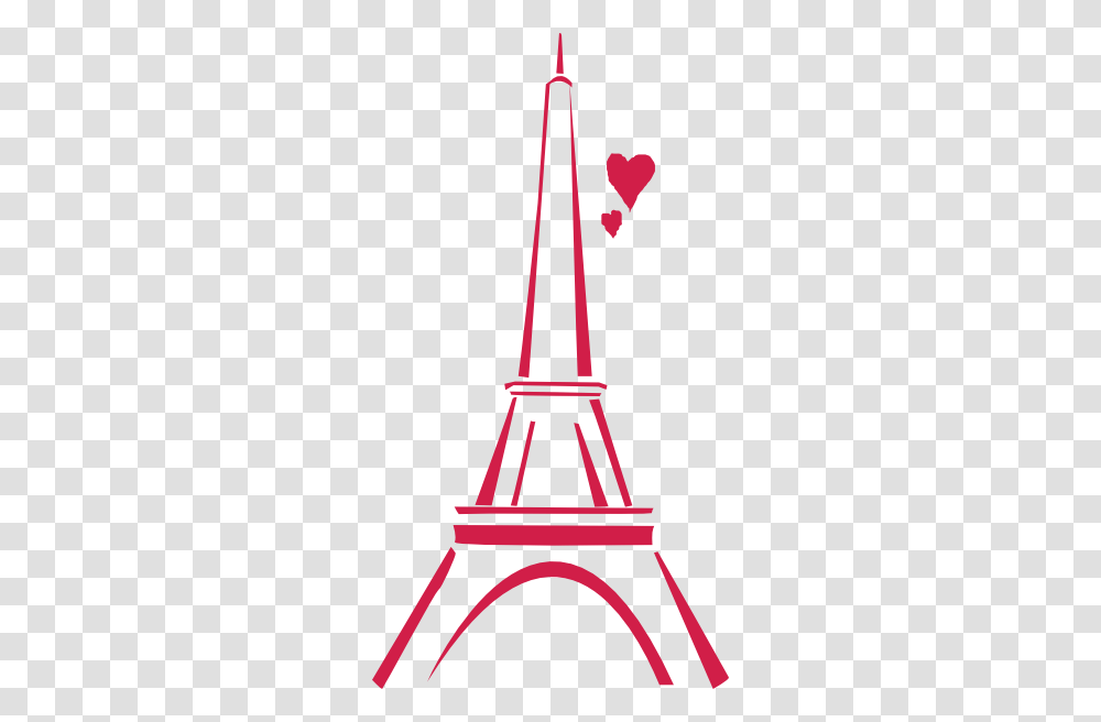 Love Paris Pink Clip Art, Flag, Tower, Architecture Transparent Png