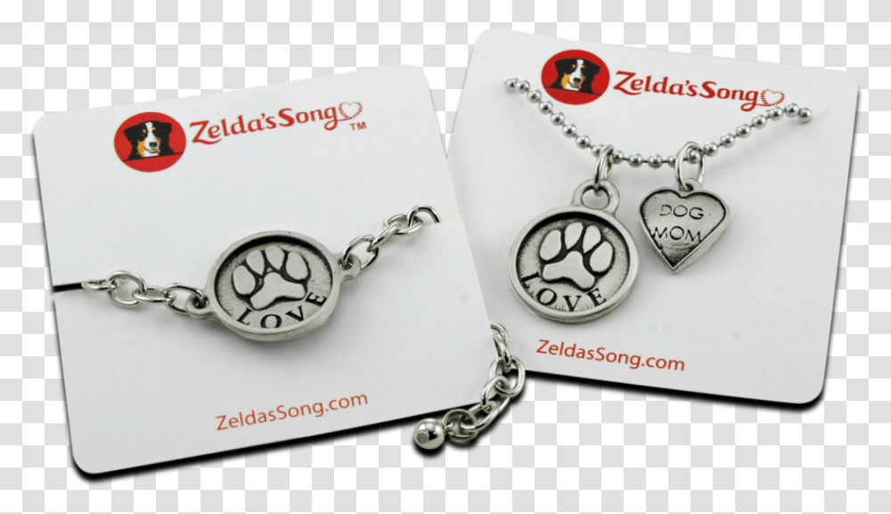 Love Paw Print Bracelet And Necklace Earrings, Pendant, Accessories, Accessory, Jewelry Transparent Png