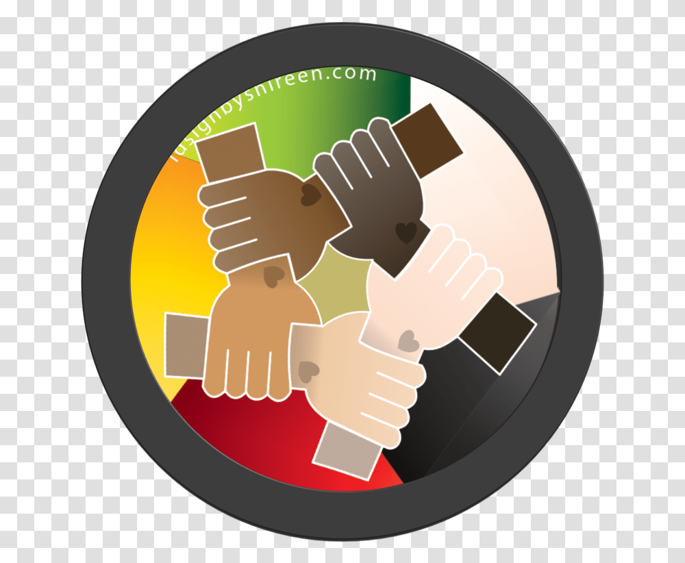Love Peace Unity - Idsignbyshireen Buttons Logo, Hand, Handshake Transparent Png