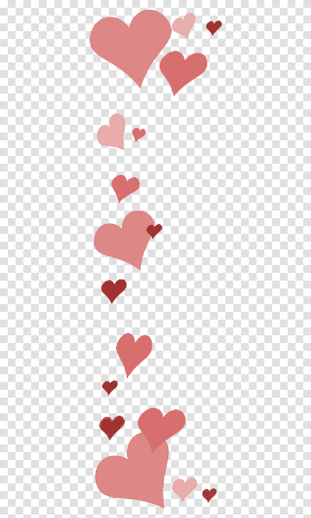 Love Pink Hearts Transparentpng Valentine Border Clipart Transparent Png