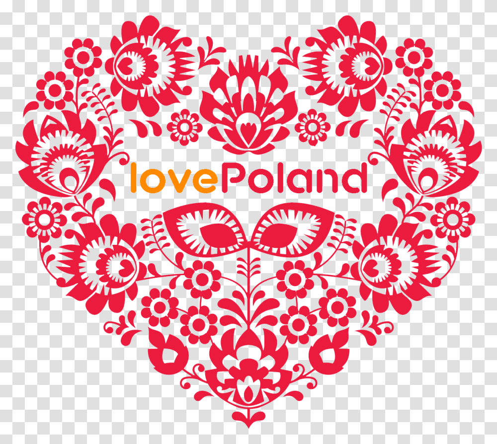 Love Poland, Floral Design, Pattern Transparent Png